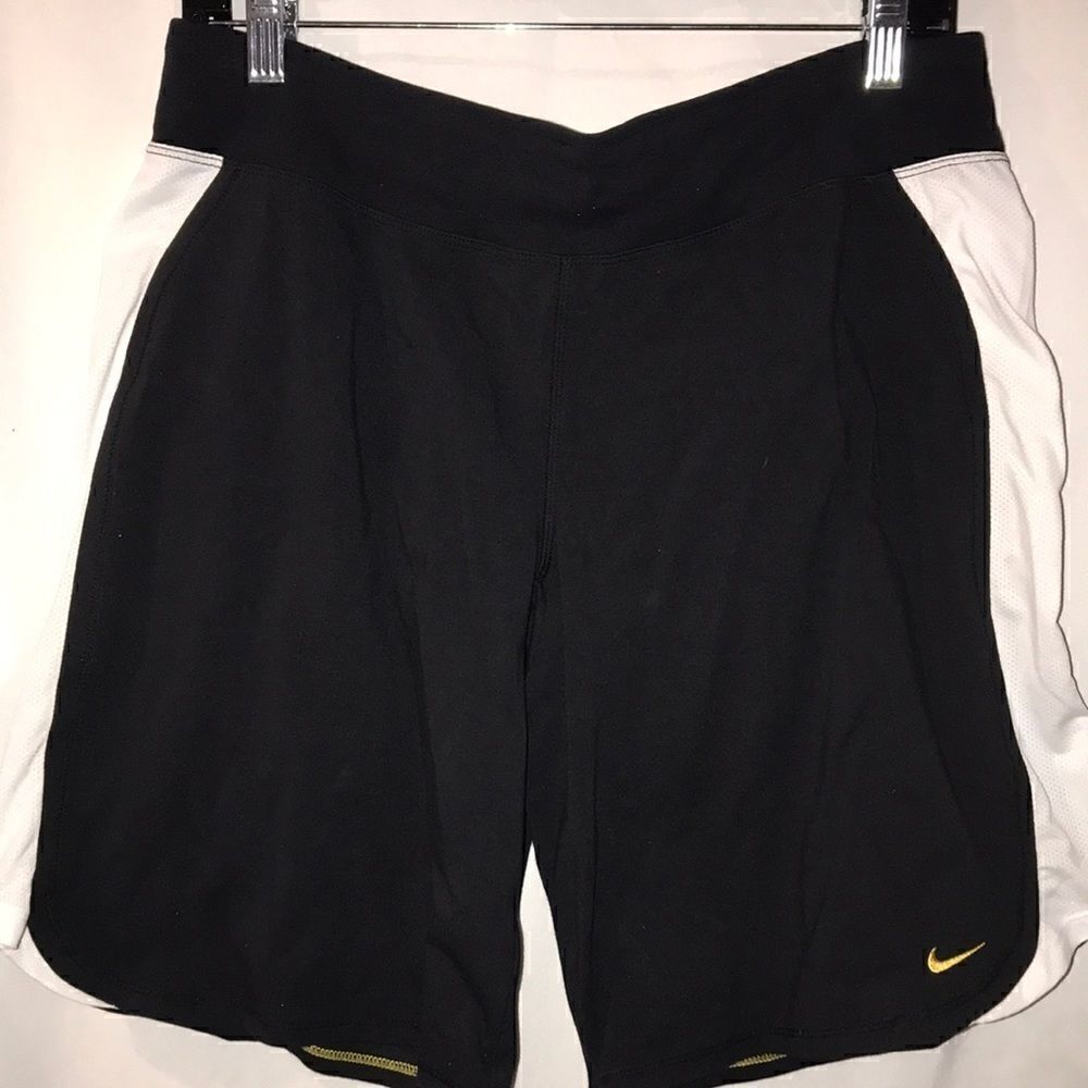 Riccardo Tisci x Nike Women's Black White Mesh Fit Dry Shorts‎ Size Medium NWT